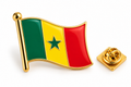 Pin's 3D drapeau du Sénégal vert jaune rouge avec étoile verte – Hélie Ébène