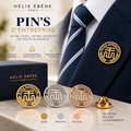 
Pin’s institutionnel doré ajouré École Supérieure réalisé sur mesure