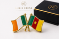 Pin's drapeaux Côte d'Ivoire et Cameroun sur mesure pour entreprises et institutions